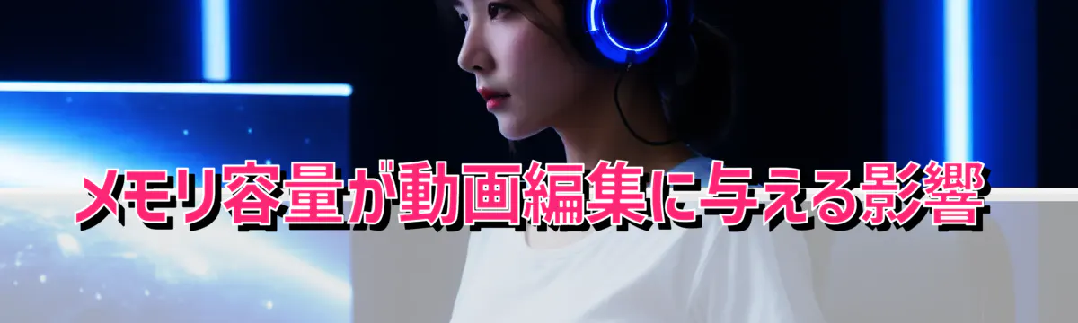 メモリ容量が動画編集に与える影響