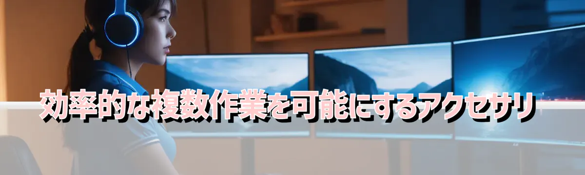 効率的な複数作業を可能にするアクセサリ