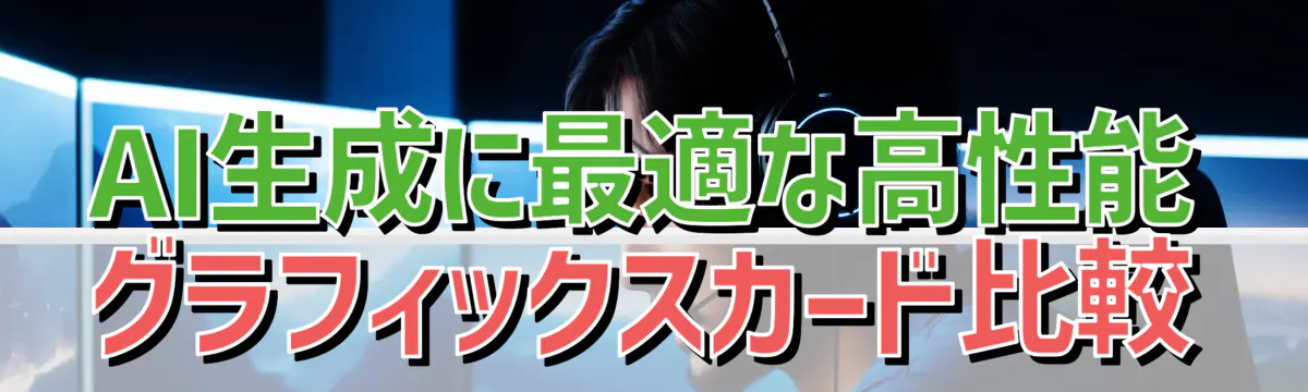 AI生成に最適な高性能グラフィックスカード比較