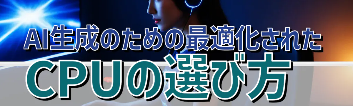 AI生成のための最適化されたCPUの選び方