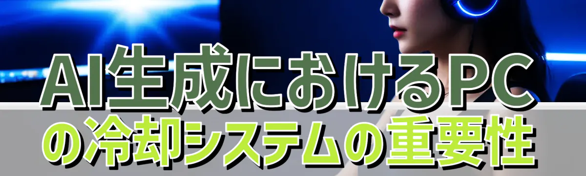 AI生成におけるPCの冷却システムの重要性