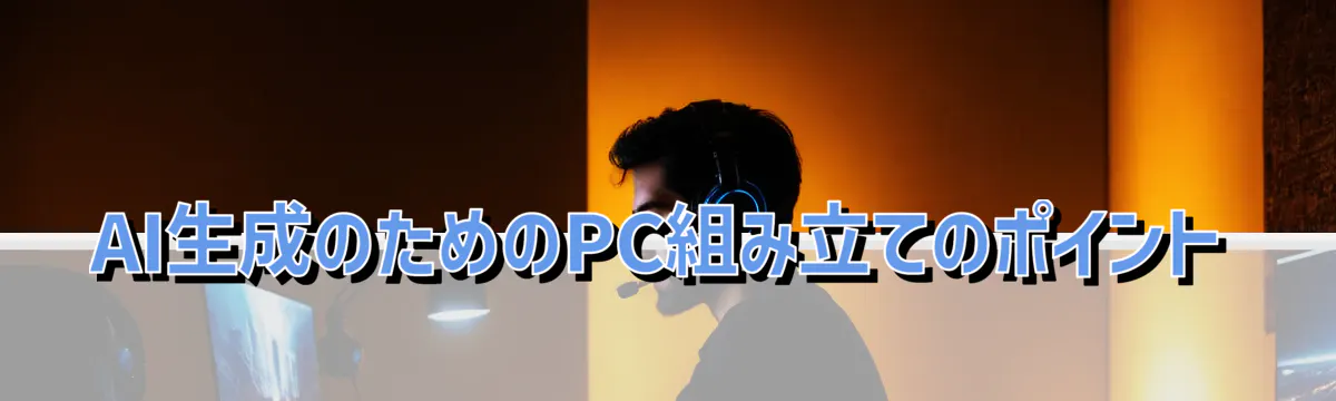AI生成のためのPC組み立てのポイント