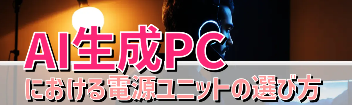 AI生成PCにおける電源ユニットの選び方