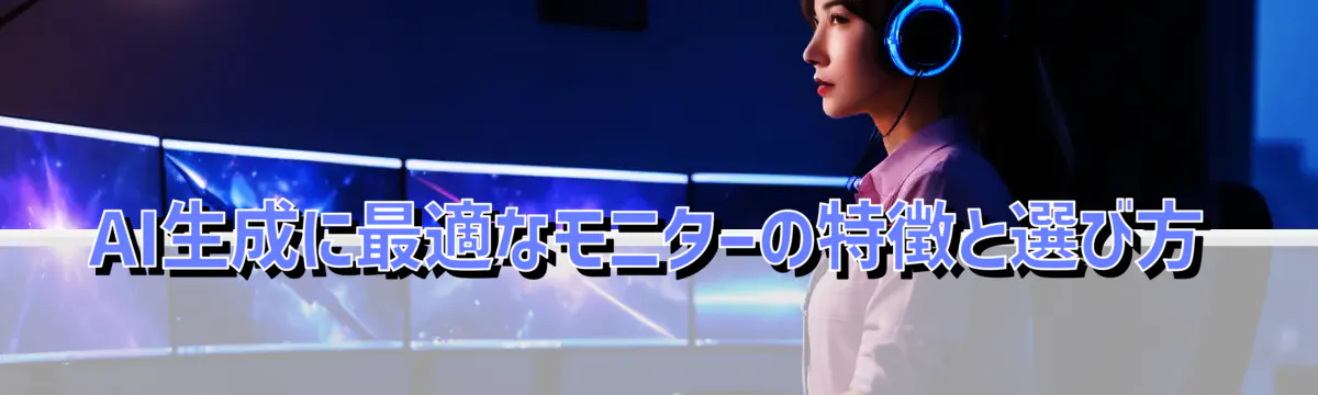 AI生成に最適なモニターの特徴と選び方