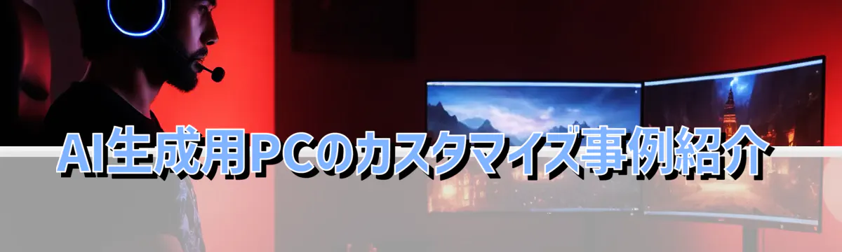 AI生成用PCのカスタマイズ事例紹介