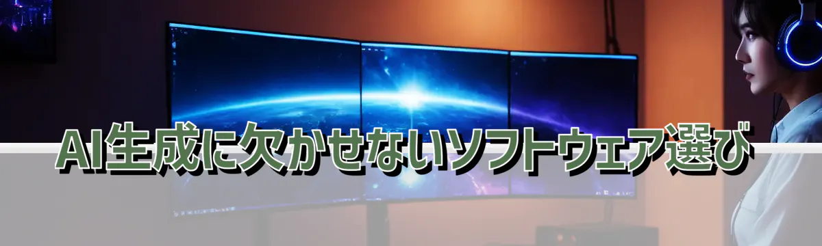 AI生成に欠かせないソフトウェア選び