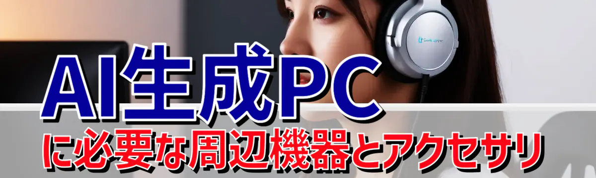 AI生成PCに必要な周辺機器とアクセサリ