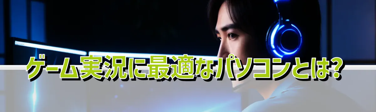 ゲーム実況に最適なパソコンとは?