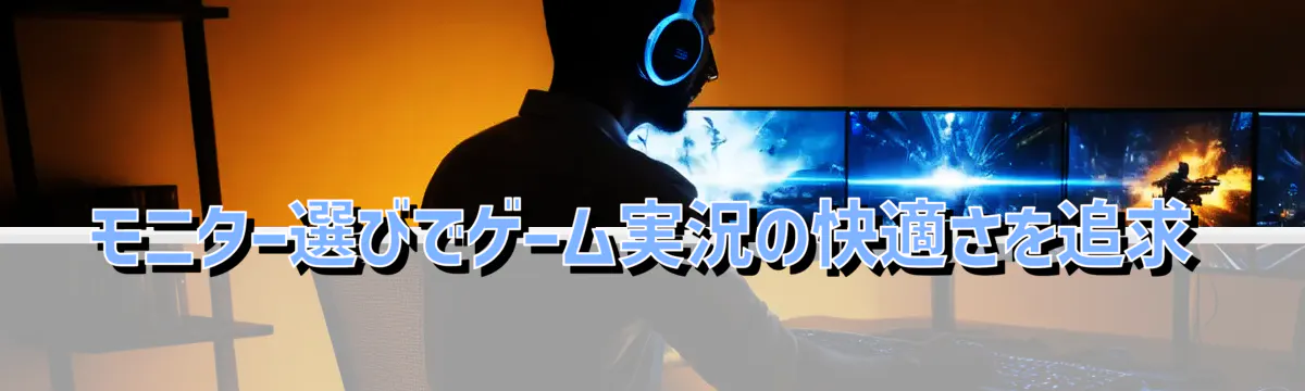 モニター選びでゲーム実況の快適さを追求