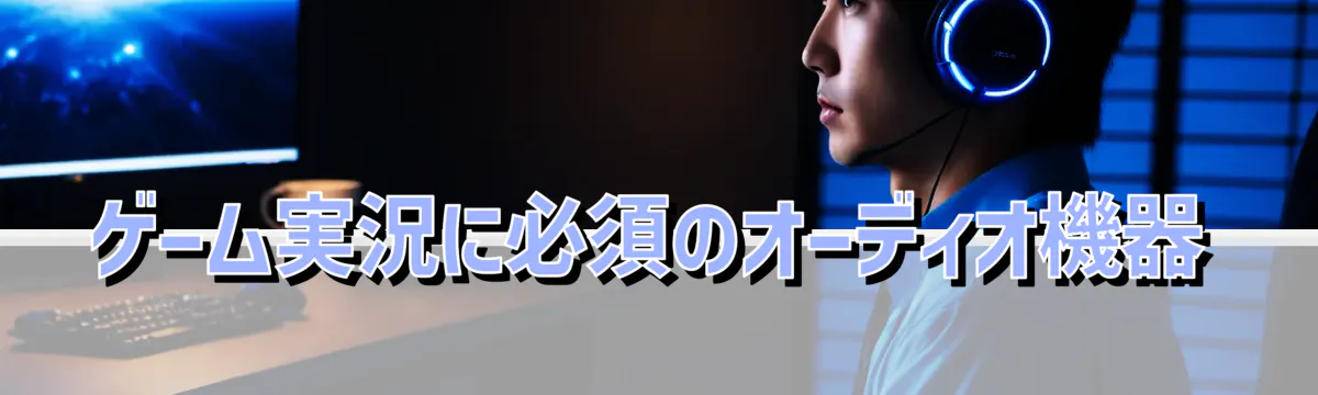 ゲーム実況に必須のオーディオ機器