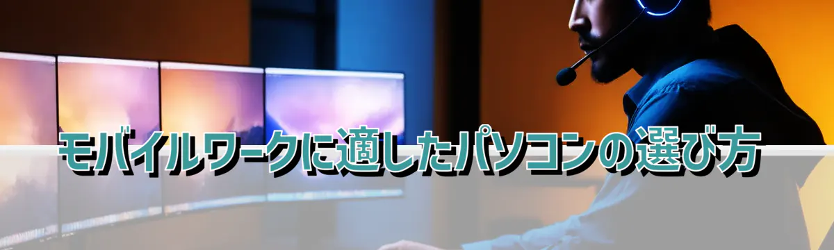 モバイルワークに適したパソコンの選び方