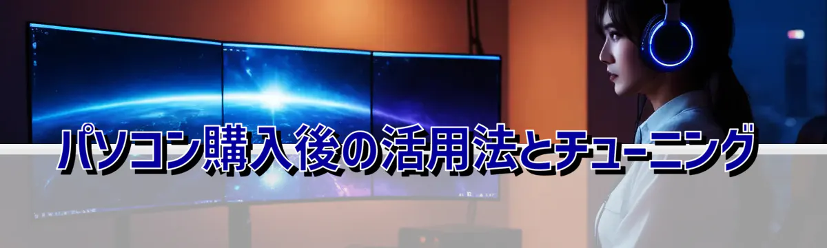 パソコン購入後の活用法とチューニング