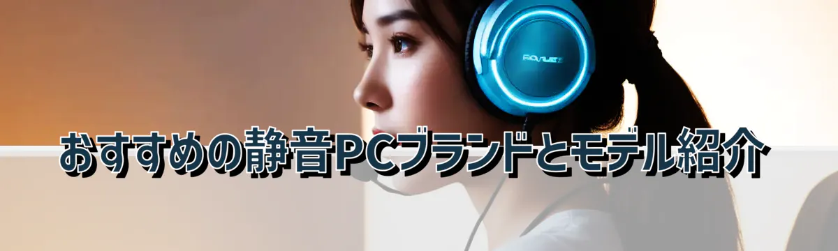 おすすめの静音PCブランドとモデル紹介