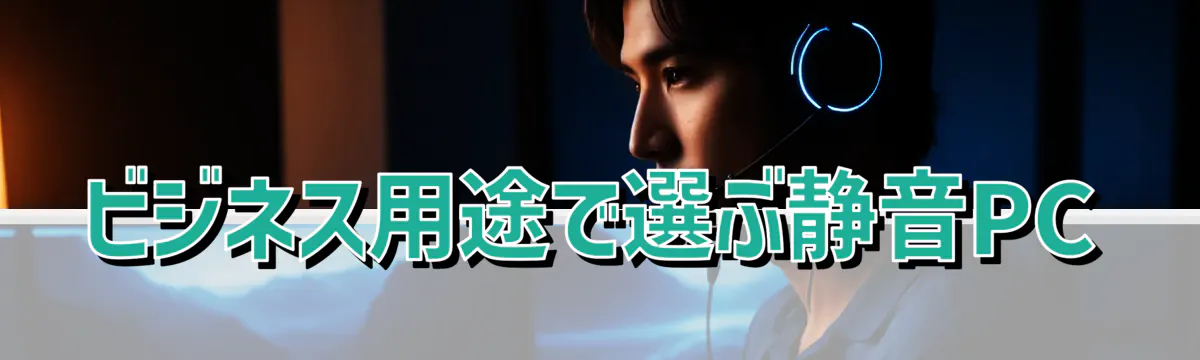ビジネス用途で選ぶ静音PC