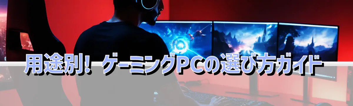 用途別! ゲーミングPCの選び方ガイド