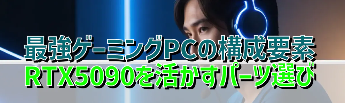 最強ゲーミングPCの構成要素 RTX5090を活かすパーツ選び