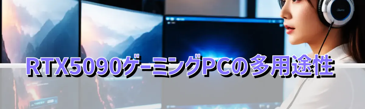 RTX5090ゲーミングPCの多用途性
