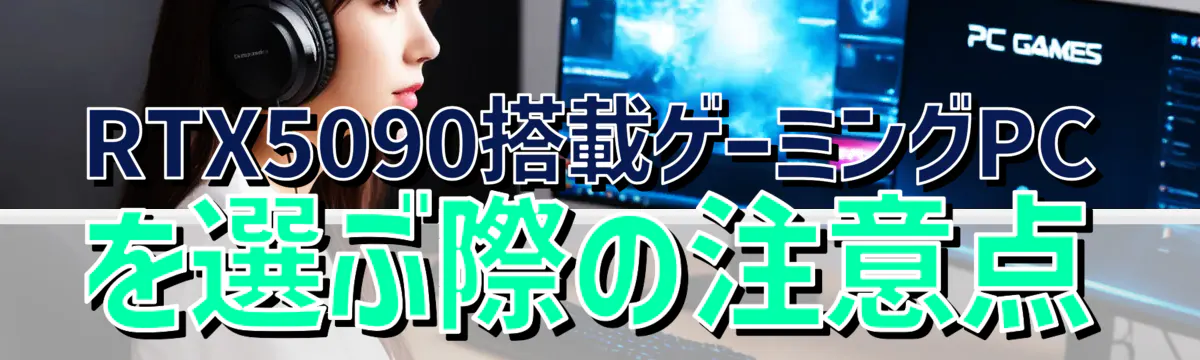 RTX5090搭載ゲーミングPCを選ぶ際の注意点