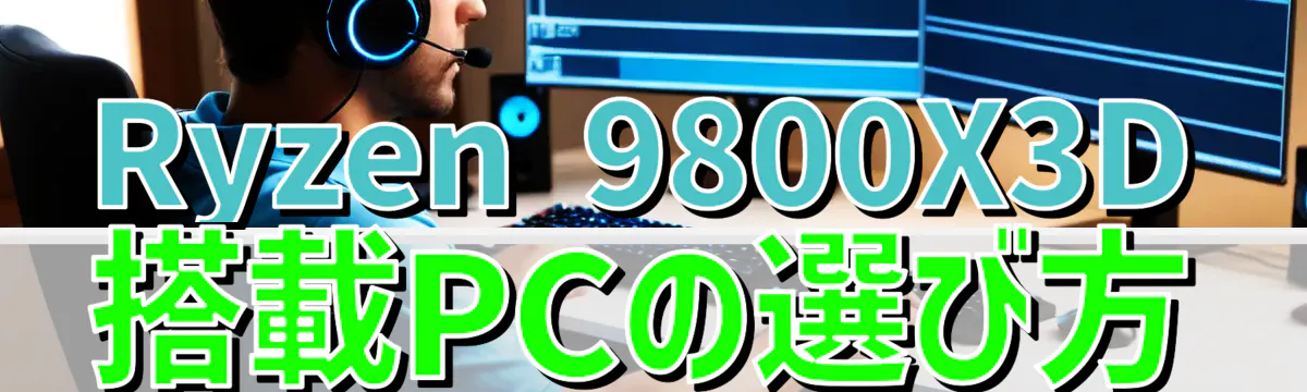 Ryzen&nbsp;9800X3D搭載PCの選び方