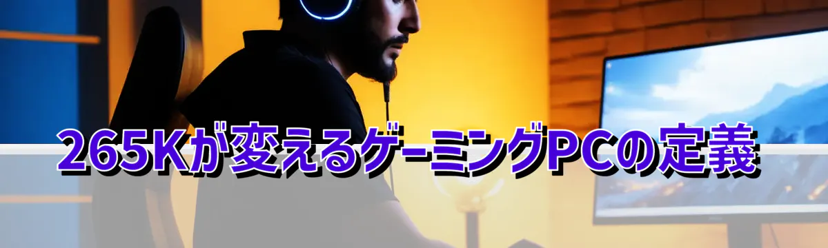 265Kが変えるゲーミングPCの定義