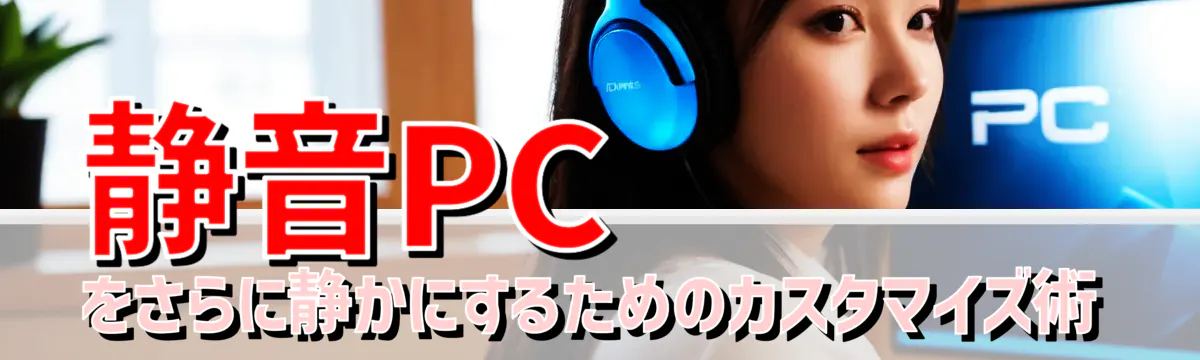 静音PCをさらに静かにするためのカスタマイズ術