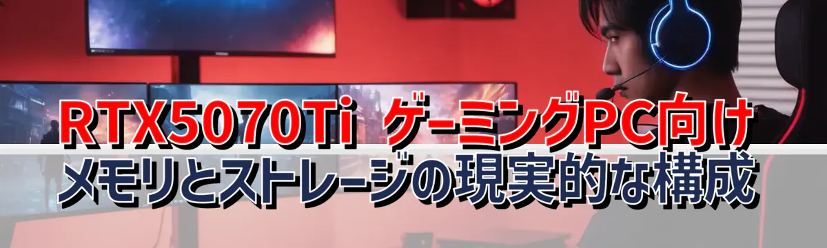 RTX5070Ti ゲーミングPC向け メモリとストレージの現実的な構成