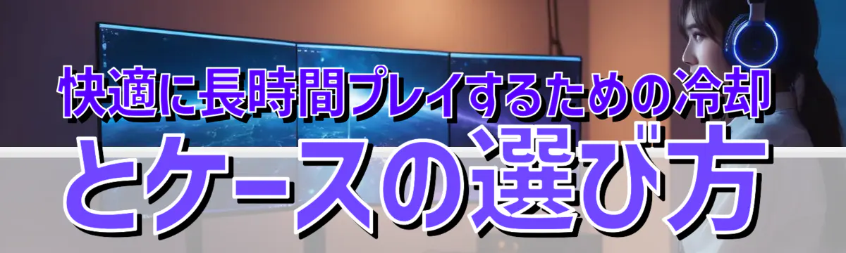 快適に長時間プレイするための冷却とケースの選び方