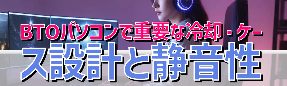 BTOパソコンで重要な冷却・ケース設計と静音性