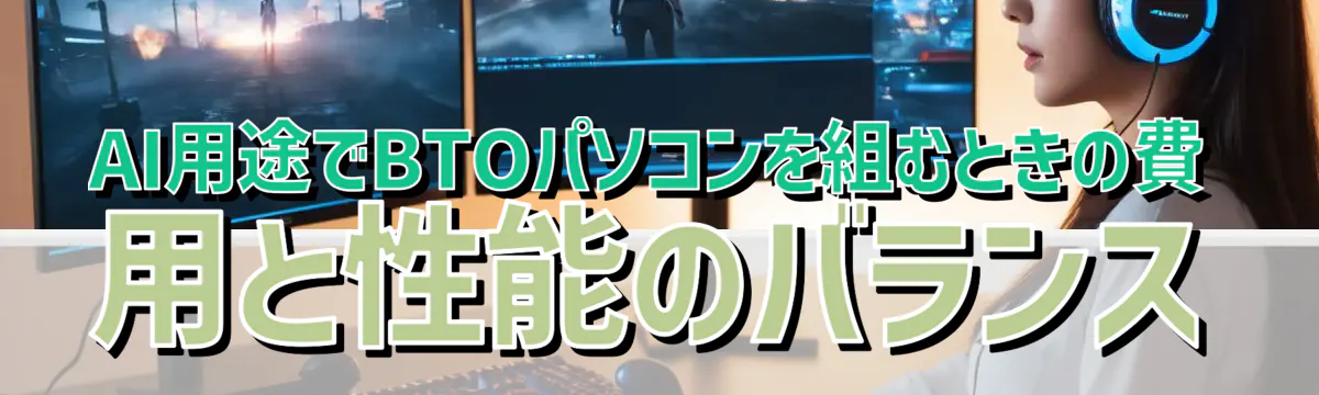 AI用途でBTOパソコンを組むときの費用と性能のバランス