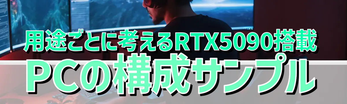 用途ごとに考えるRTX5090搭載PCの構成サンプル
