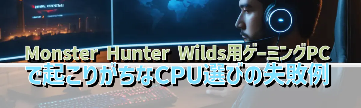 Monster Hunter Wilds用ゲーミングPCで起こりがちなCPU選びの失敗例