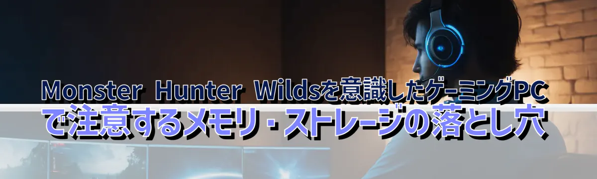 Monster Hunter Wildsを意識したゲーミングPCで注意するメモリ・ストレージの落とし穴