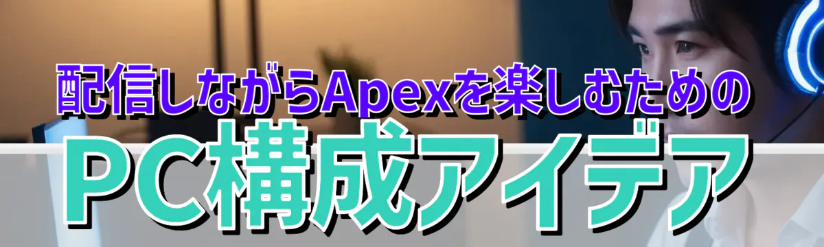 配信しながらApexを楽しむためのPC構成アイデア