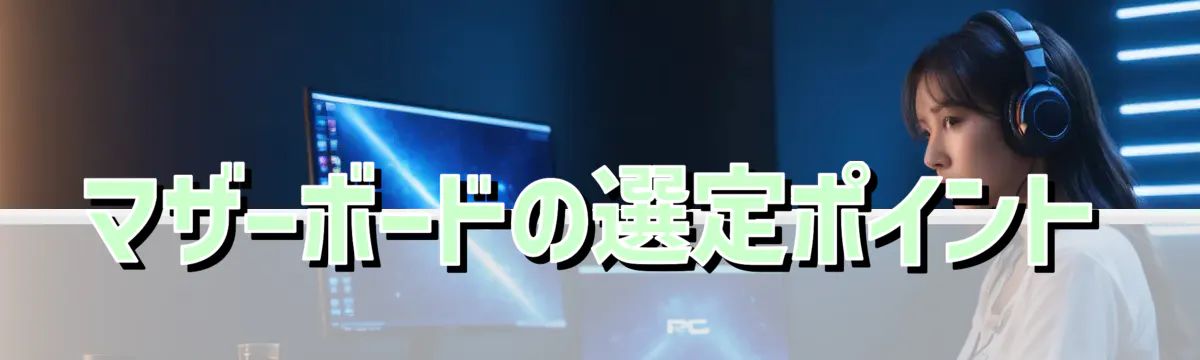 マザーボードの選定ポイント