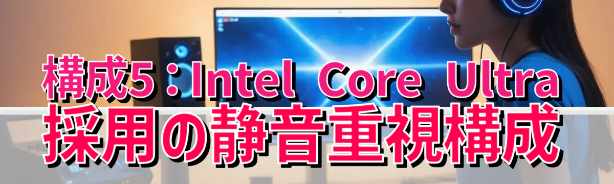 構成5：Intel Core Ultra採用の静音重視構成