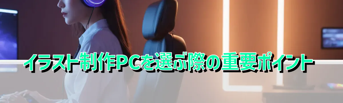 イラスト制作PCを選ぶ際の重要ポイント