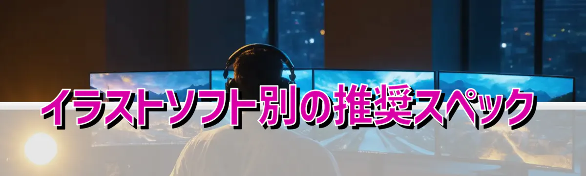 イラストソフト別の推奨スペック