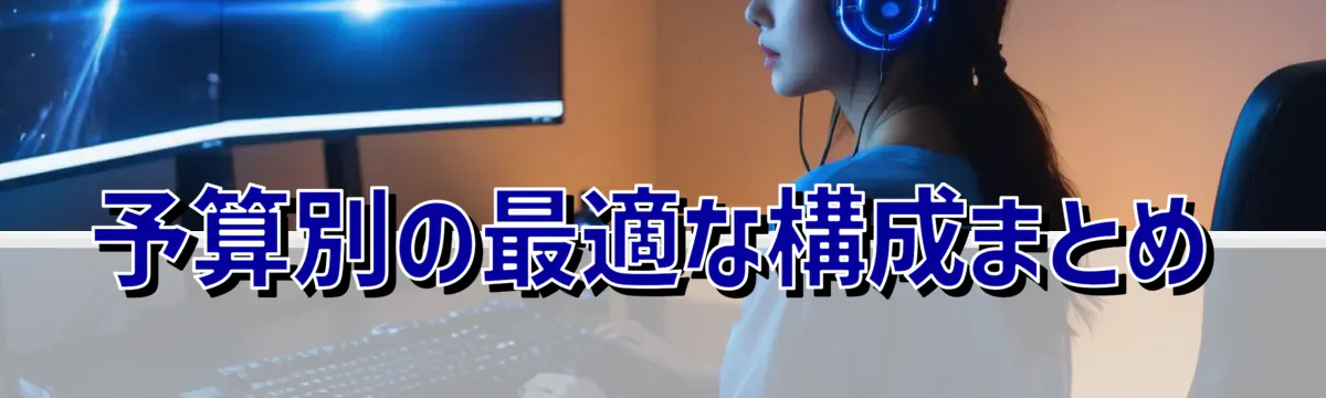予算別の最適な構成まとめ