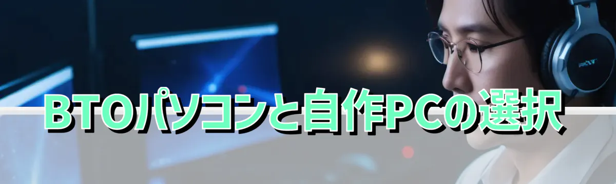 BTOパソコンと自作PCの選択