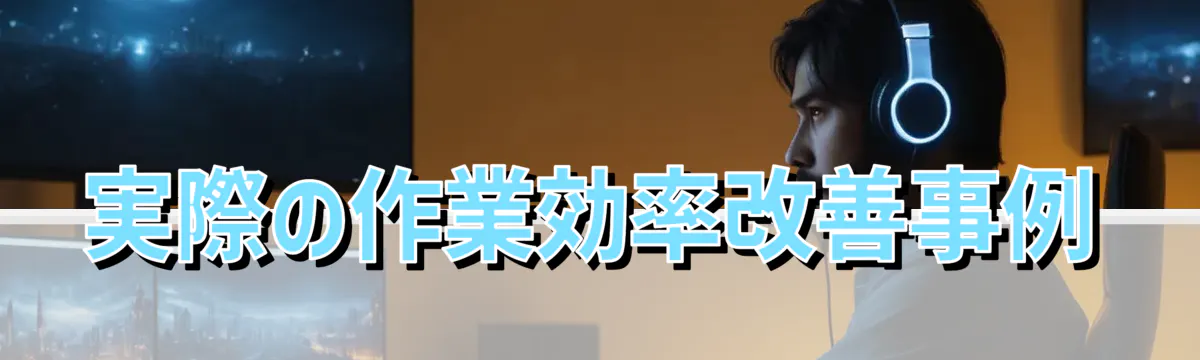 実際の作業効率改善事例