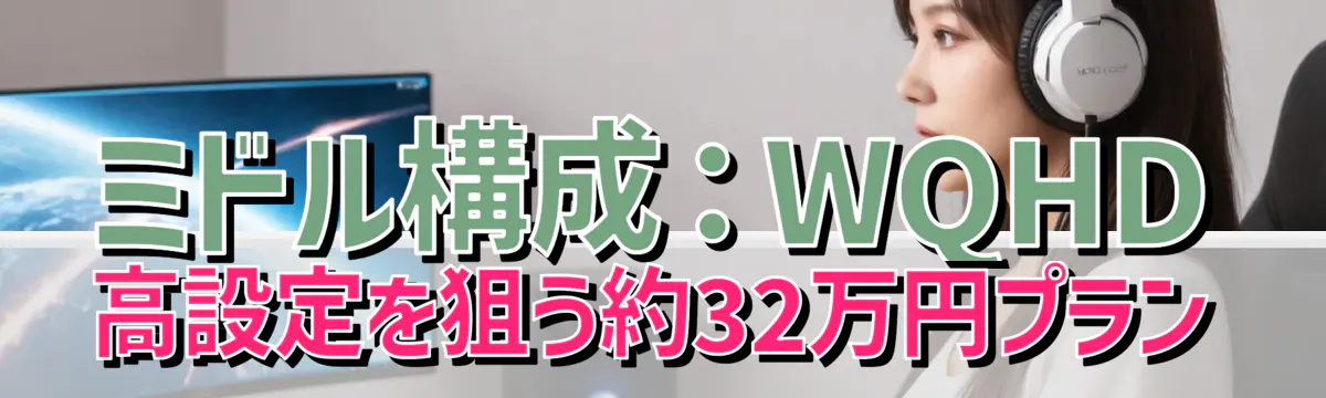 ミドル構成:WQHD高設定を狙う約32万円プラン