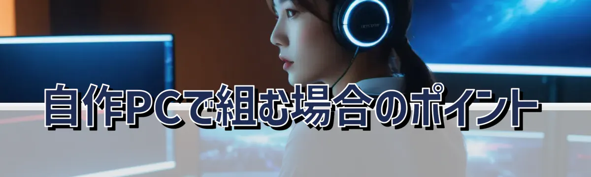 自作PCで組む場合のポイント