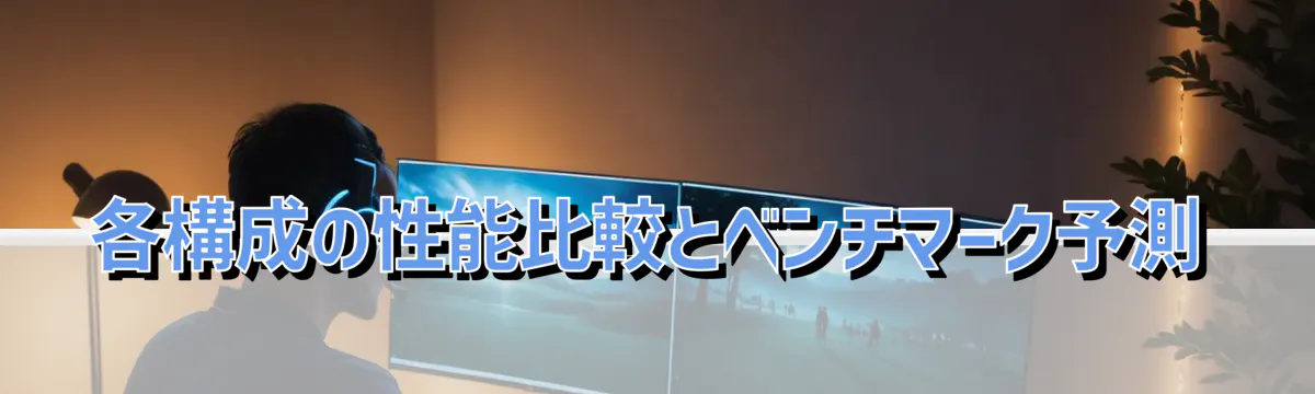 各構成の性能比較とベンチマーク予測
