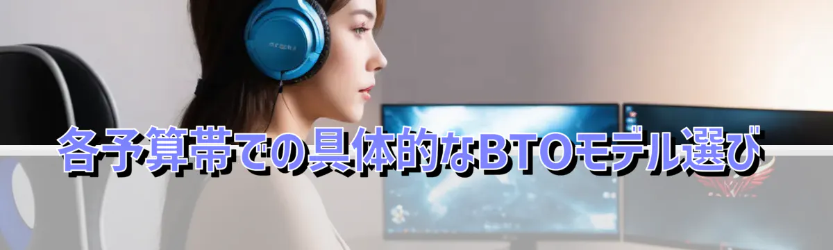 各予算帯での具体的なBTOモデル選び