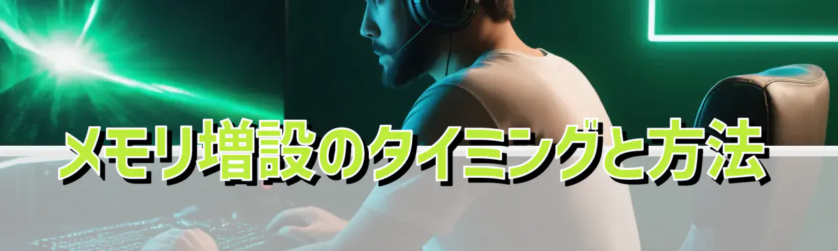 メモリ増設のタイミングと方法