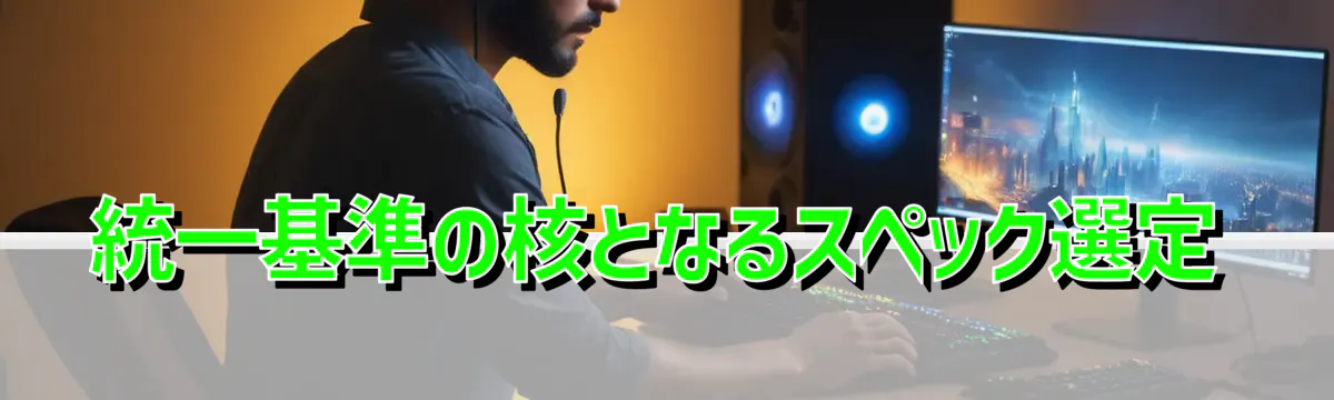 統一基準の核となるスペック選定