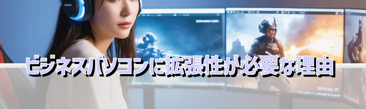 ビジネスパソコンに拡張性が必要な理由