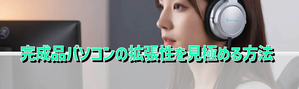 完成品パソコンの拡張性を見極める方法