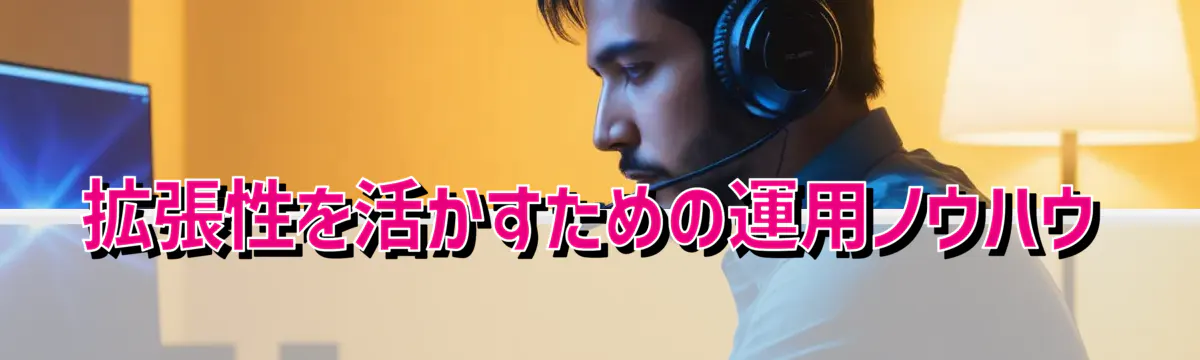 拡張性を活かすための運用ノウハウ