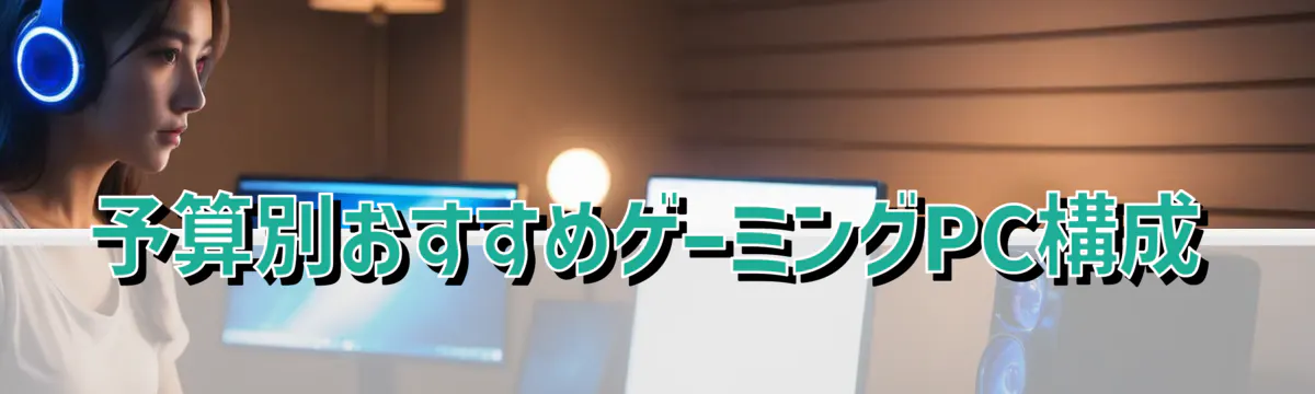 予算別おすすめゲーミングPC構成